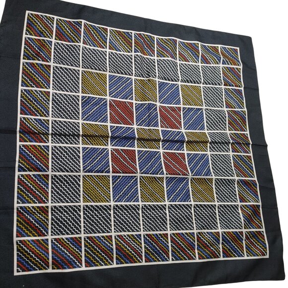 Totes Rain Scarf Water Repellent Italy Polyester Multicolor Geometric Design - Picture 1 of 9